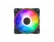 120mm Case Fan - DEEPCOOL -CF120 PLUS-3IN1-  3x  A-RGB LED 120x120x26.5mm, 500~1800 RPM±10%, <28dBa, 52.5 CFM, Hydro Bearing, 4-Pin PWM, 3-pin(+5V-D-G), A-RGB Wire Controller, 4 Ports PWM Hub, Black